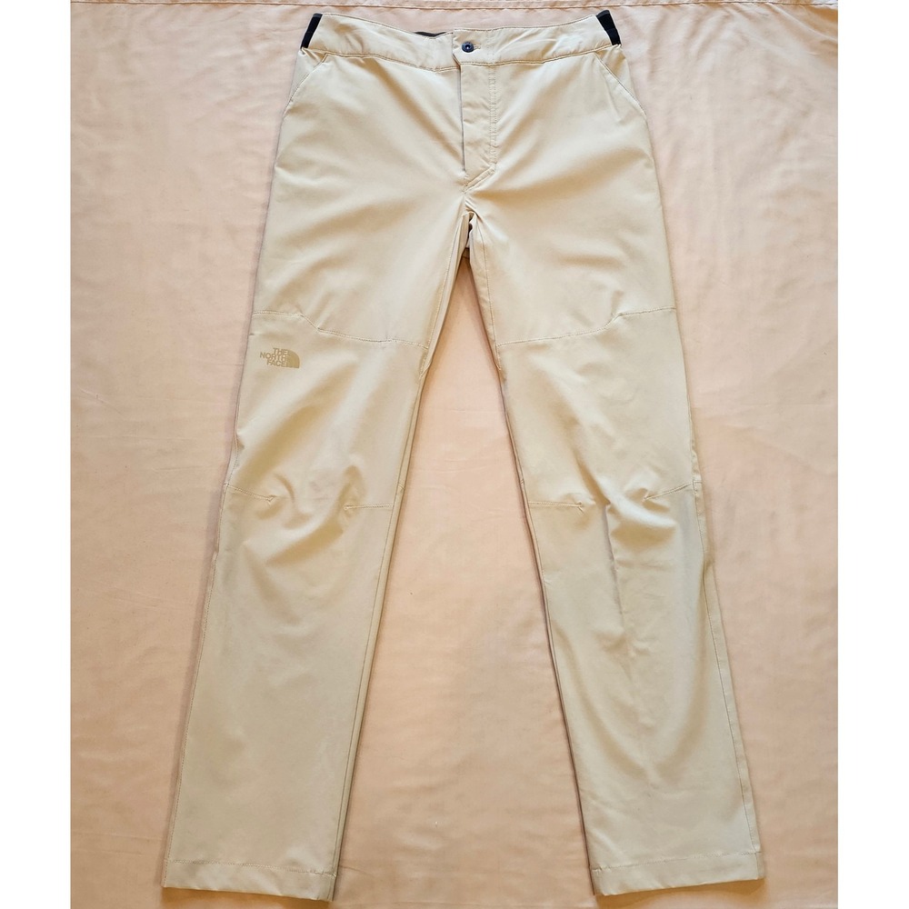 The North Face Mens Tan Hiking Pants Stretch Outdoor Trousers 32x31 Khaki